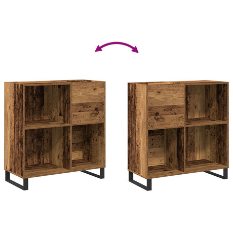 Record Cabinet Artisan Oak 84,5X38X89 Cm Engineered Wood