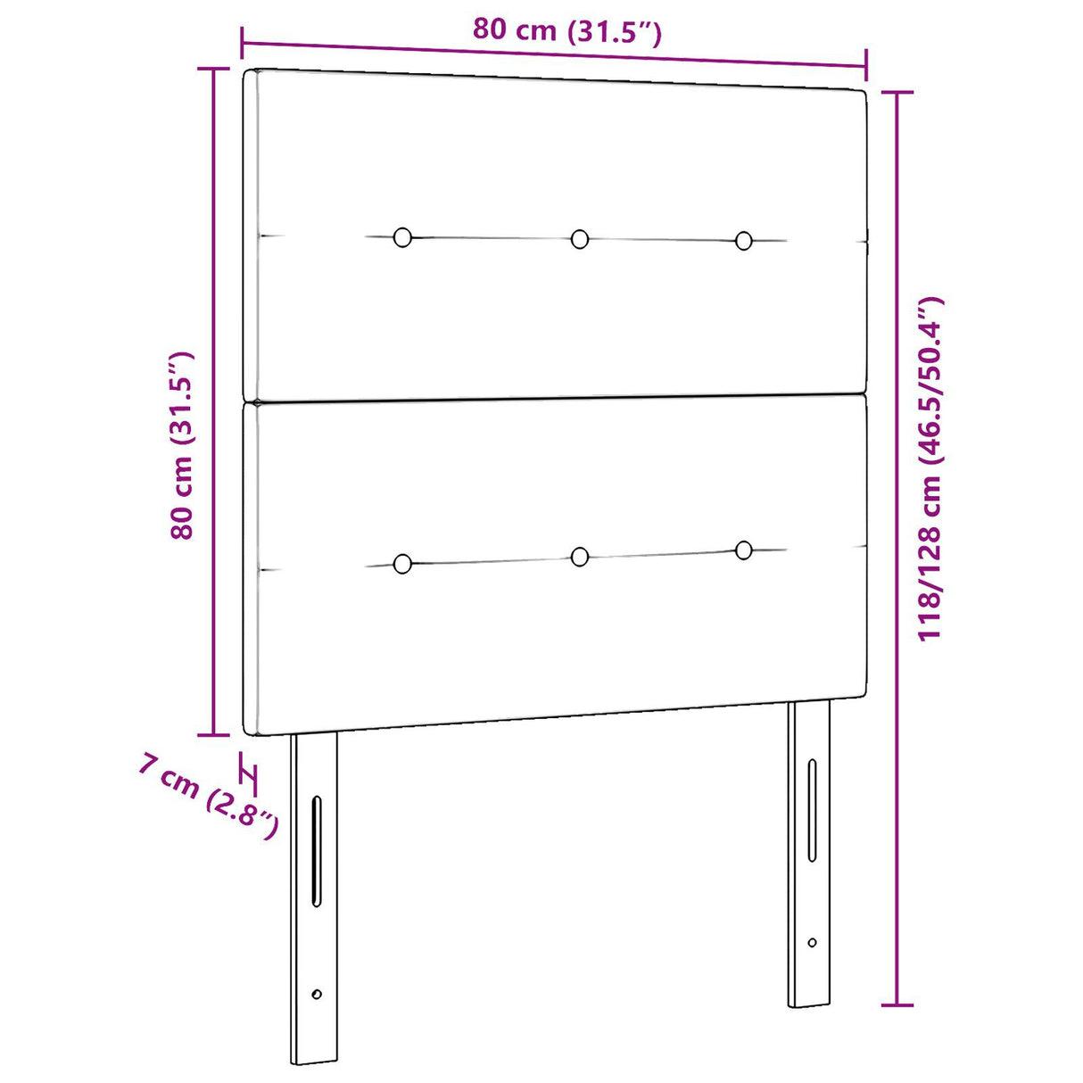 Headboard Button Tufted Velvet