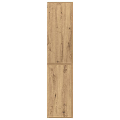 Highboard Artisan Oak 80X33X150 Cm Engineered Wood