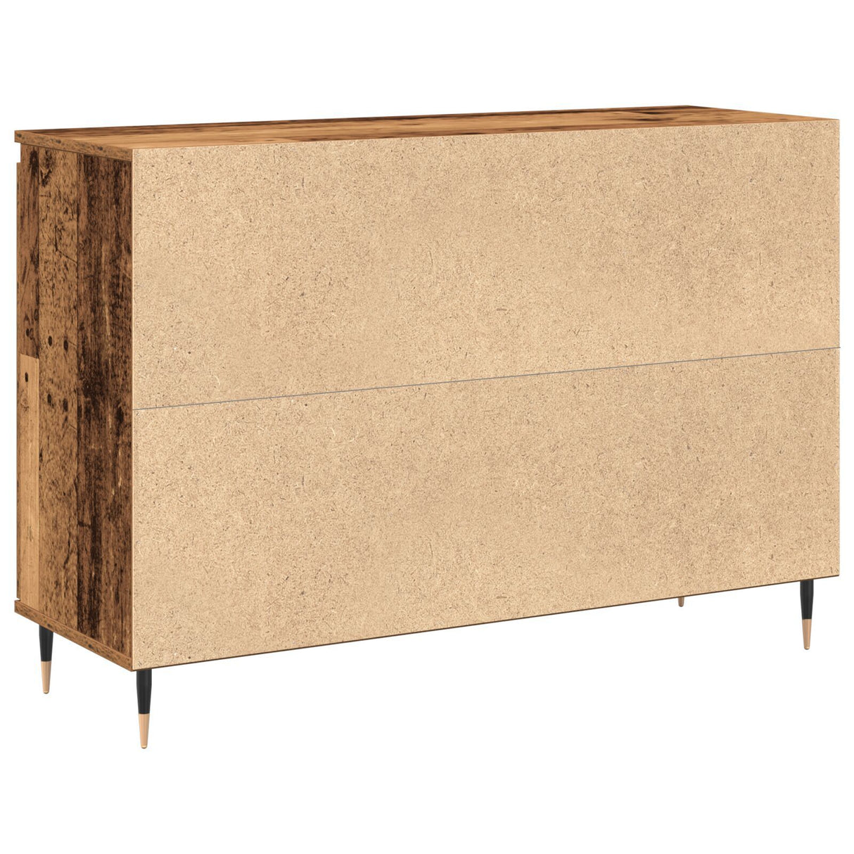 Sideboard With Doors & Drawers Old Wood 101,5X35X70 Cm