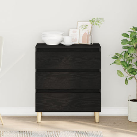 Sideboard Black Oak 60X35X70 Cm Engineered Wood