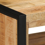 Shoe Bench 100X40X50 Cm Solid Wood Rough Mango