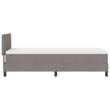 Box Spring Bed With Mattress Taupe 80X200 Cm Fabric