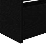 Black Oak Daybed With Drawers Black Oak Engineered Wood 90 X 200 Cm