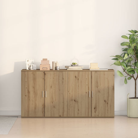 Sideboards 2 Pcs Artisan Oak 79X38X80 Cm Engineered Wood