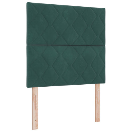 Bed Frame Dark Green 120X200 Cm Velvet