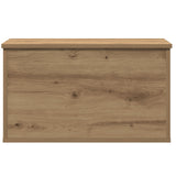 Storage Box With Lid Artisan Oak 60X35X35 Cm Engineered Wood
