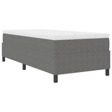 Box Spring Bed With Mattress Light Grey 80X200 Cm Corduroy Fabric