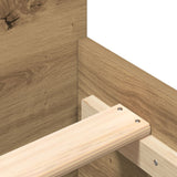 Bed Frame Artisan Oak 200X200 Cm Engineered Wood