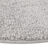 Shaggy Rug With Latex Backing Grey Ø120 Cm