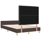 Bed Frame In Dark Brown, 160X200 Cm, Fabric