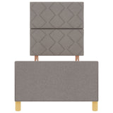 Bed Frame - Taupe Fabric, 80X200 Cm