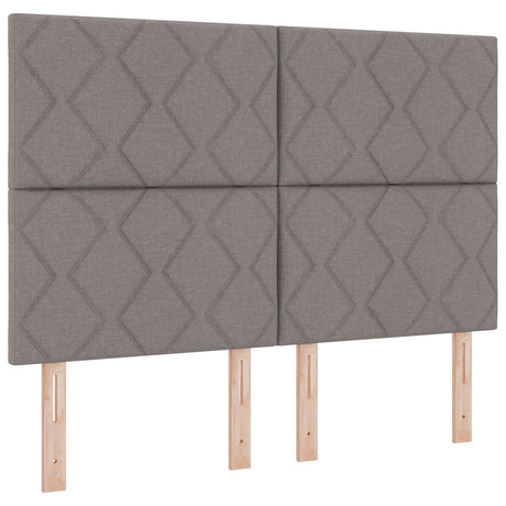 Bed Frame In Taupe, 160X200 Cm, Fabric