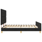 Bed Frame Black 180X200 Cm Fabric