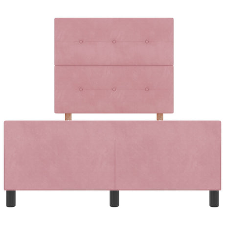 Pink Velvet Bed Frame 120X200 Cm