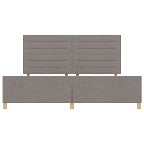 Taupe Fabric Bed Frame 200X200 Cm