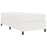 Box Spring Bed With Mattress Cream 80X200 Cm Corduroy Fabric