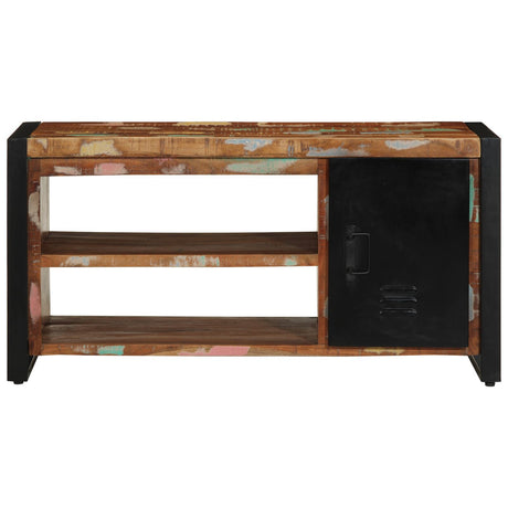 Shoe Bench Multicolour 100X40X50 Cm Solid Wood Reclaimed