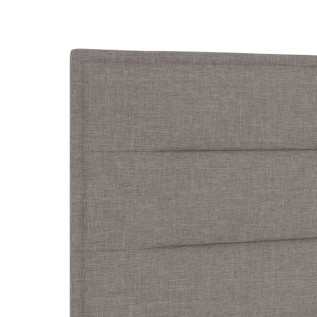 Taupe Fabric Bed Frame 200X200 Cm