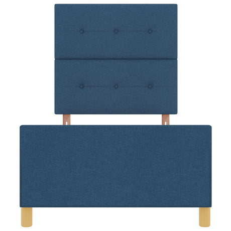 Bed Frame In Blue, 80X200 Cm, Fabric