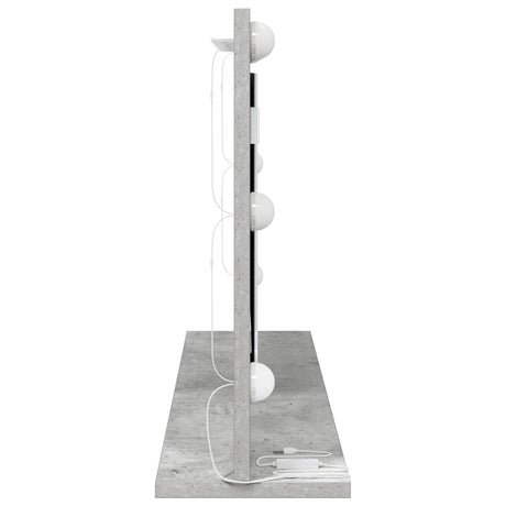 Vanity Mirror Concrete Grey Concrete 80 X 45 X 18 Cm Mirror