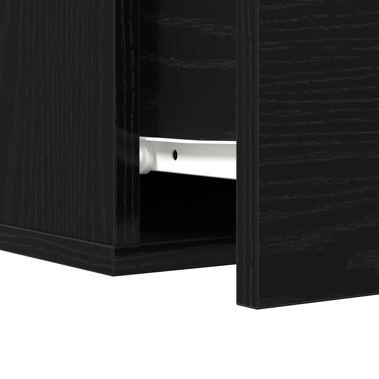 Bedside Cabinet Wall-Mounted Black Oak 35X35X20 Cm