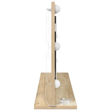 Vanity Mirror Sonoma Oak Engineered Wood, Glass 80 X 45 X 18 Cm