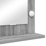 Vanity Mirror With Led Lights Grey Sonoma 100X45X18 Cm
