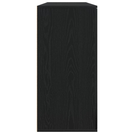 Sideboards 2 Pcs Black Oak 79X38X80 Cm Engineered Wood