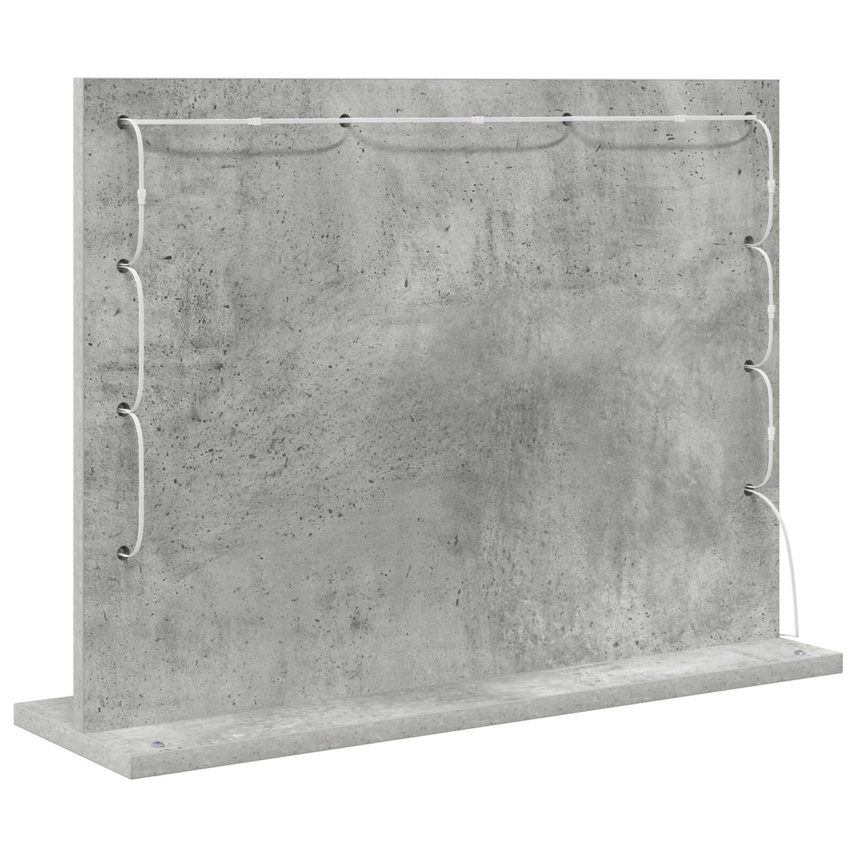 Vanity Mirror Concrete Grey Concrete Medium Decorative Inlays