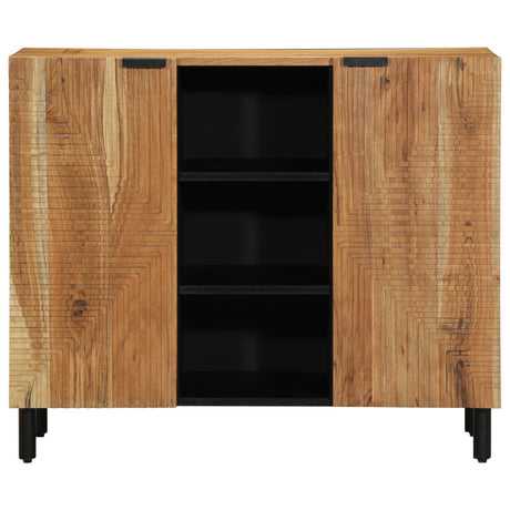 Sideboard 90X33X75 Cm Solid Wood Acacia