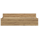 Bed Frame Artisan Oak 200X200 Cm Engineered Wood