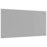 Kitchen Backsplash Light Grey 80X40X0.6 Cm Tempered Glass