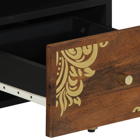Tv Cabinet 70X33X46 Cm Solid Wood Mango
