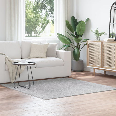 Shaggy Rug With Latex Backing Grey 160X160 Cm