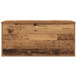 Storage Box With Lid Old Wood 100X42X46 Cm Engineered Wood