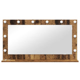 Vanity Mirror Old Wood Wood And Glass 100 X 55 X 18 Cm Mirror