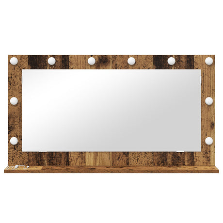 Vanity Mirror Old Wood Wood And Glass 100 X 55 X 18 Cm Mirror