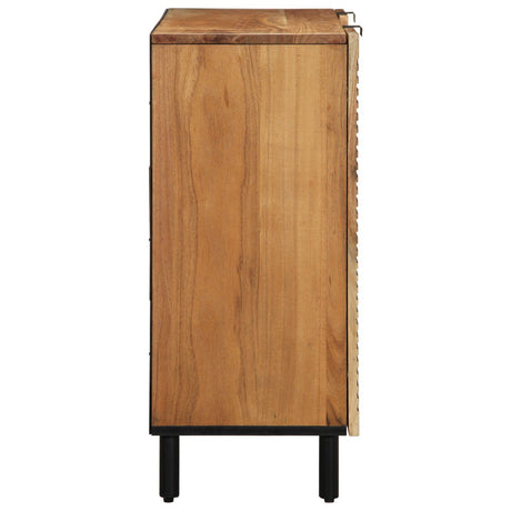 Sideboard 90X33X75 Cm Solid Wood Acacia