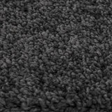Shaggy Rug With Latex Backing Dark Grey 160X160 Cm