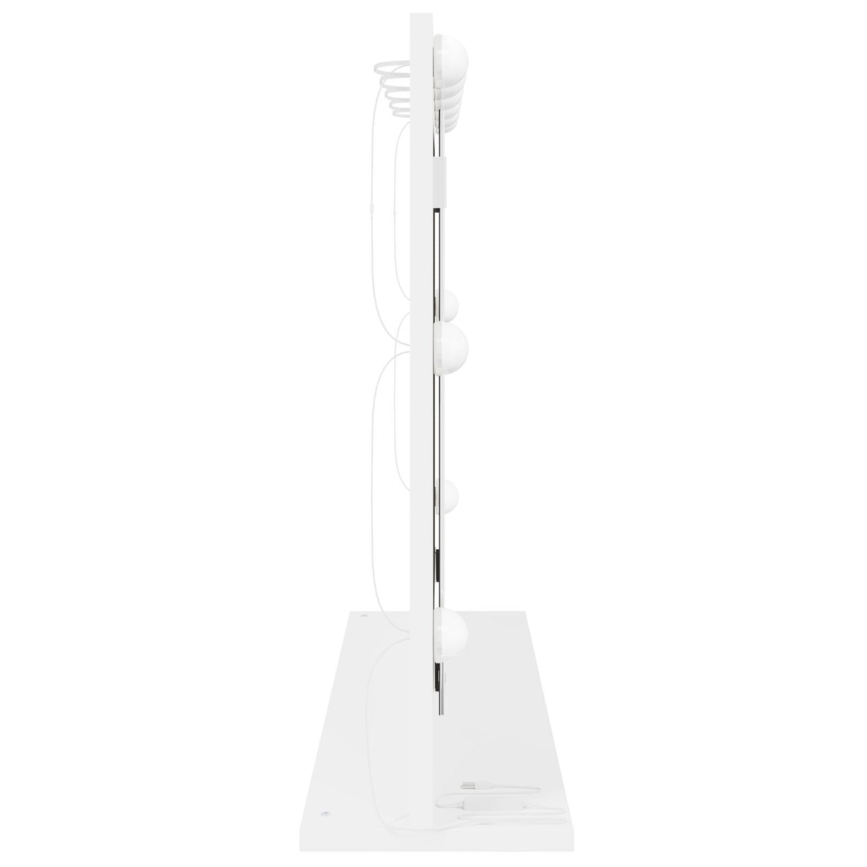 Vanity Mirror With Led Lights White 80X55X18 Cm