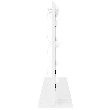 Vanity Mirror With Led Lights White 80X55X18 Cm