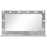 Vanity Mirror Concrete Grey Concrete 80 X 45 X 18 Cm Mirror
