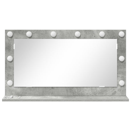 Vanity Mirror Concrete Grey Concrete 80 X 45 X 18 Cm Mirror