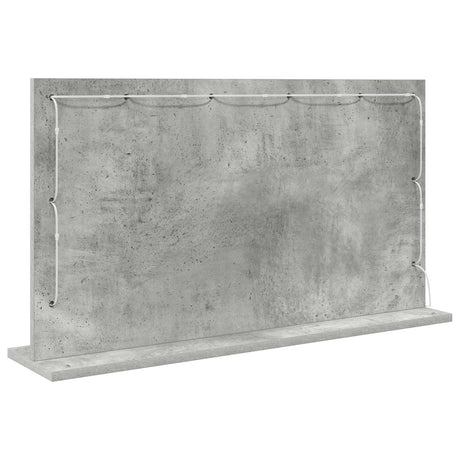 Vanity Mirror Concrete Grey Concrete 80 X 45 X 18 Cm Mirror
