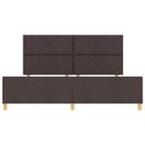 Bed Frame In Dark Brown, 200X200 Cm, Fabric