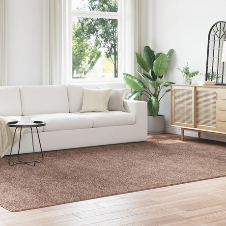 Shaggy Rug With Latex Backing Brown 240X340 Cm