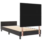 Bed Frame Black 80X200 Cm Velvet