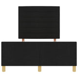 Black Fabric Bed Frame 140X200 Cm