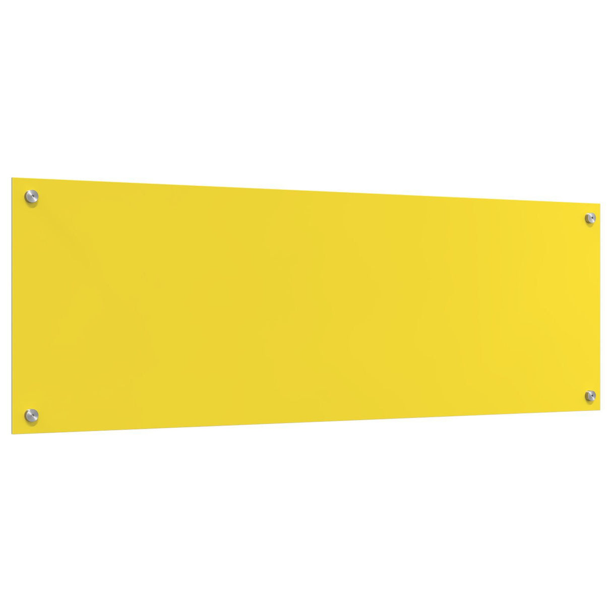 Kitchen Backsplash Yellow 120X40X0.6 Cm Tempered Glass